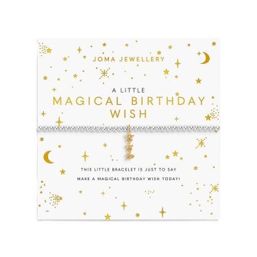 Joma Jewellery A Little 'Magical Birthday Wish' Two Tone Bracelet 17.5cm Stretch