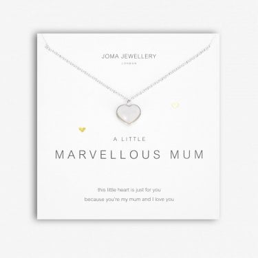 Joma Jewellery A Little 'Marvellous Mum' Necklace 46cm + 5cm