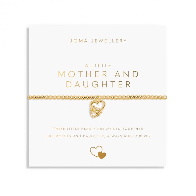 Joma Jewellery  A Little 'Mother And Daughter' Gold Tone Bracelet 17.5cm Stretch 