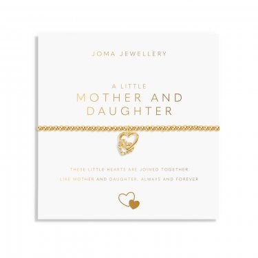 Joma Jewellery A Little 'Mother And Daughter' Gold Tone Bracelet 17.5cm Stretch 