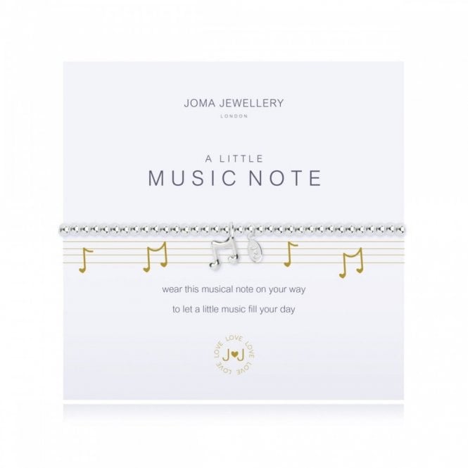 Joma Jewellery  A Little 'Music Note' Bracelet 17.5cm Stretch