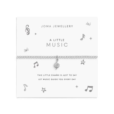 Joma Jewellery A Little 'Music' Silver Tone Bracelet 17.5cm Stretch