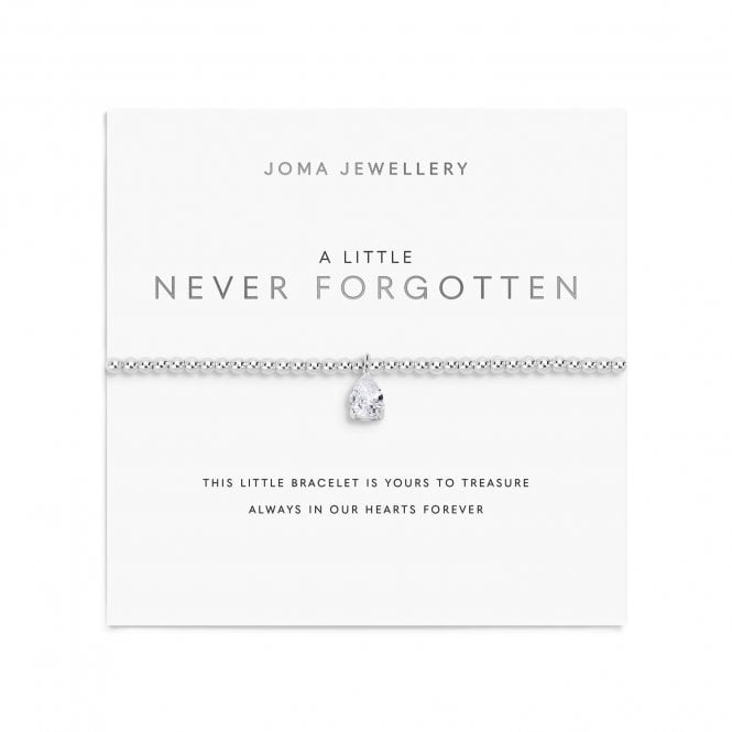 Joma Jewellery  A Little 'Never Forgotten' Silver Tone Bracelet 17.5cm Stretch
