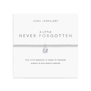 Joma Jewellery A Little 'Never Forgotten' Silver Tone Bracelet 17.5cm Stretch