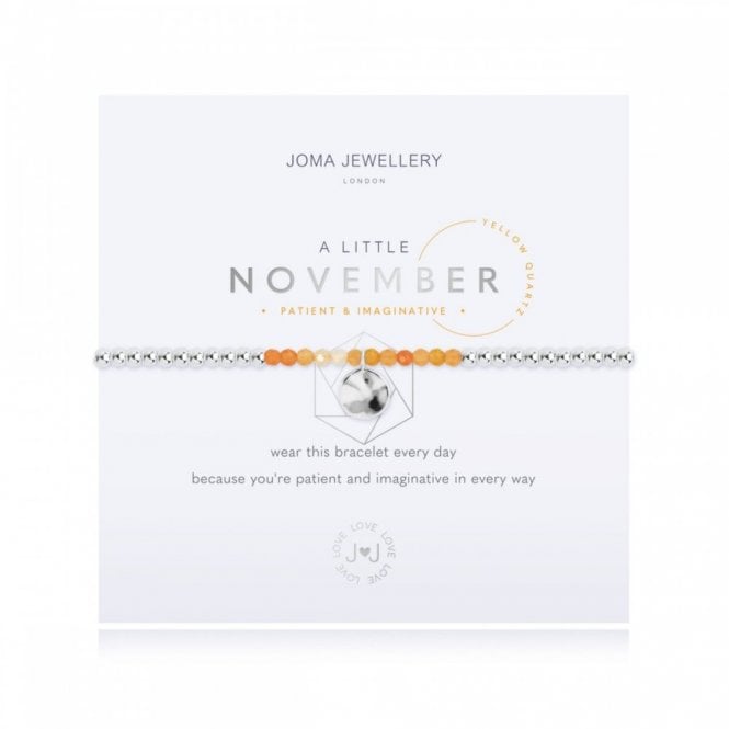 Joma Jewellery  A Little 'November' Birthstone Bracelet 17.5cm Stretch