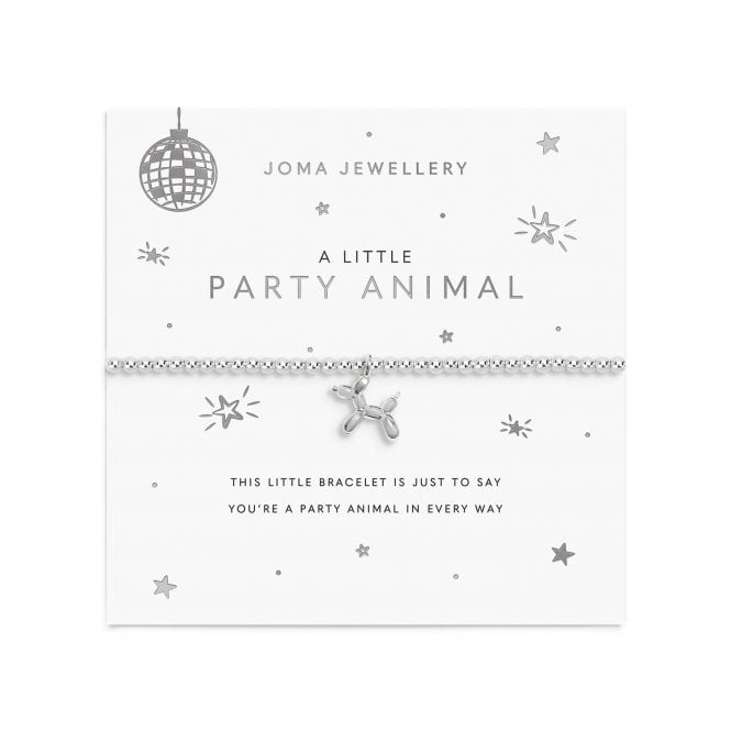 Joma Jewellery  A Little 'Party Animal' Silver Tone Bracelet 17.5cm Stretch