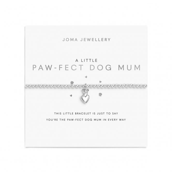 Joma Jewellery  A Little 'Paw-Fect Dog Mum' Bracelet 17.5cm Stretch