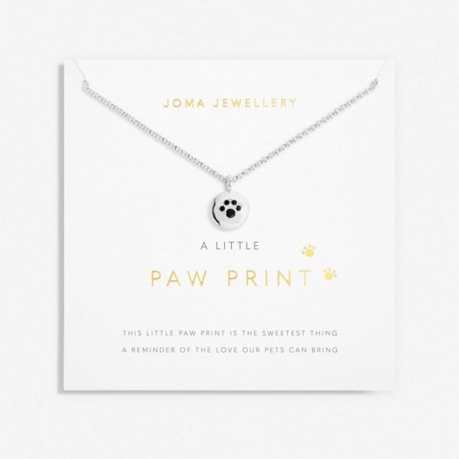 Joma Jewellery  A Little 'Paw Print' Necklace 46cm + 5cm
