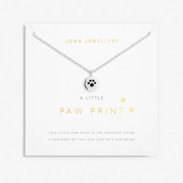Joma Jewellery A Little 'Paw Print' Necklace 46cm + 5cm