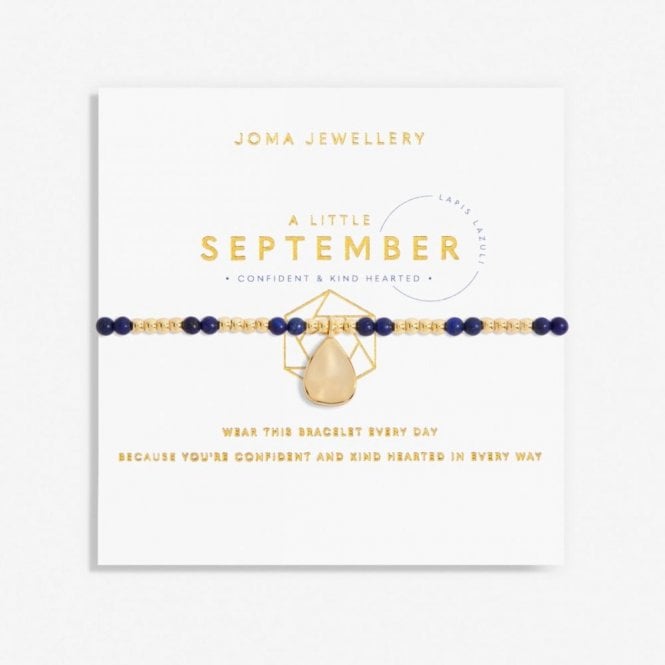 Joma Jewellery  A Little 'September' Birthstone Gold Tone Bracelet 17.5cm Stretch