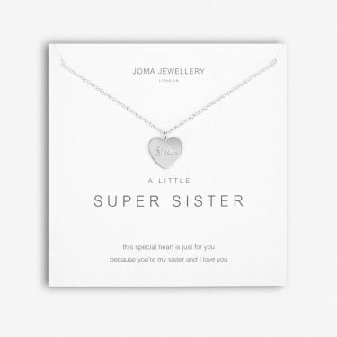 Joma Jewellery A Little 'Super Sister' Necklace 46cm + 5cm