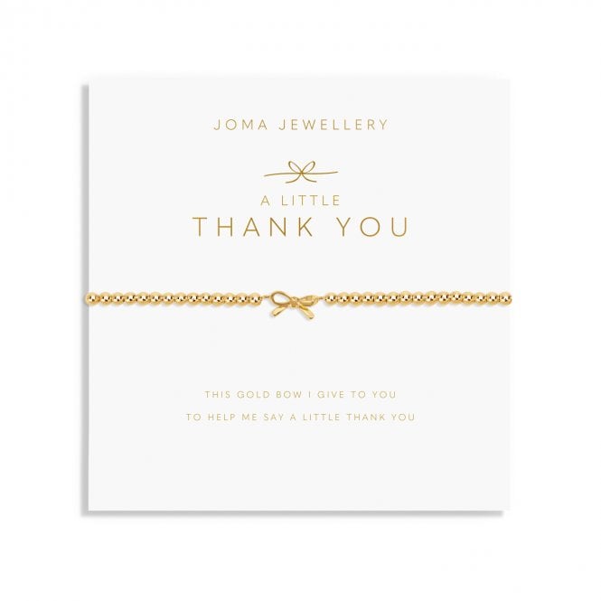 Joma Jewellery  A Little 'Thank You' Gold Tone Bracelet 17.5cm Stretch  