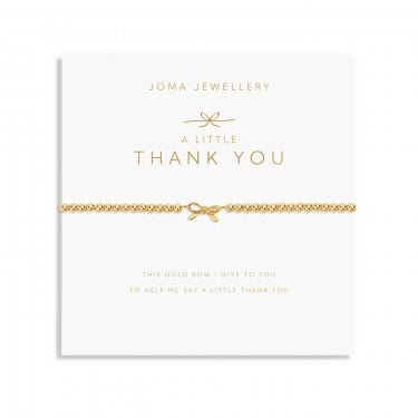 Joma Jewellery A Little 'Thank You' Gold Tone Bracelet 17.5cm Stretch  