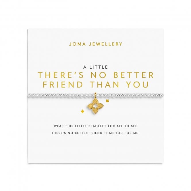 Joma Jewellery  A Little 'There's No Better Friend Than You' Two Tone Bracelet 17.5cm Stretch