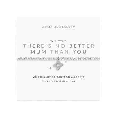 Joma Jewellery A Little 'There's No Better Mum Than You' Silver Tone Bracelet 17.5cm Stretch