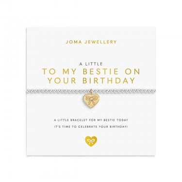 Joma Jewellery A Little 'To My Bestie On Your Birthday' Two Tone Bracelet 17.5cm Stretch
