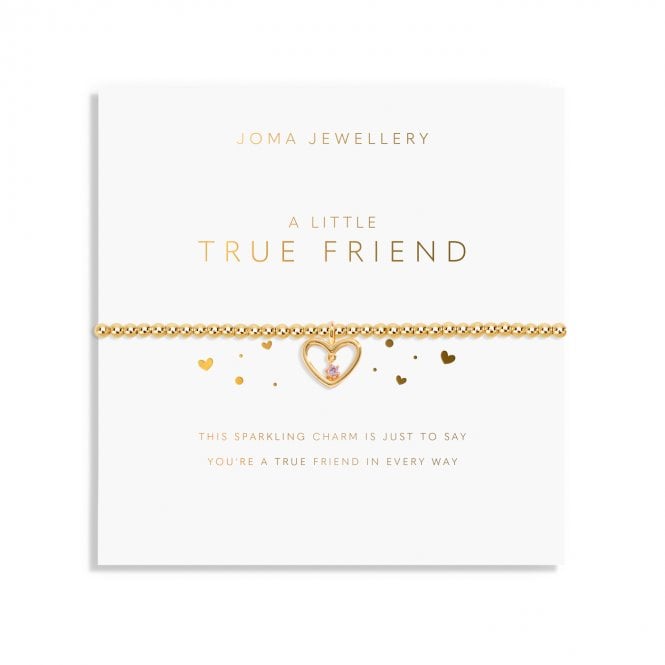 Joma Jewellery  A Little 'True Friend' Gold Tone Bracelet 17.5cm Stretch 