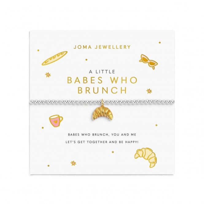 Joma Jewellery  A Little Vibes 'Babes Who Brunch' Bracelet 17.5cm Stretch