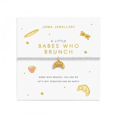 Joma Jewellery A Little Vibes 'Babes Who Brunch' Bracelet 17.5cm Stretch