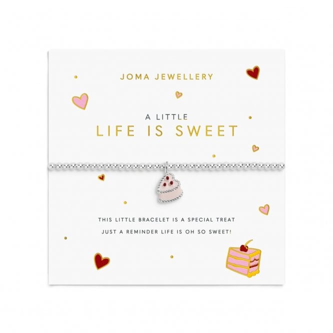Joma Jewellery  A Little Vibes 'Life Is Sweet' Bracelet 17.5cm Stretch