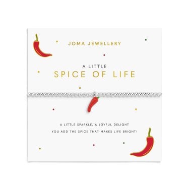 Joma Jewellery A Little Vibes 'Spice Of Life' Silver Tone Bracelet 17.5cm Stretch