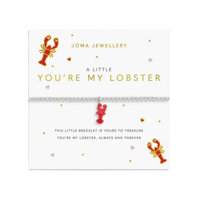 Joma Jewellery  A Little Vibes 'You're My Lobster'  Silver Tone Bracelet 17.5cm Stretch