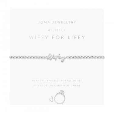 Joma Jewellery A Little 'Wifey For Lifey' Bracelet 17.5cm Stretch