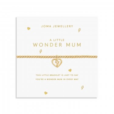 Joma Jewellery A Little 'Wonder Mum' Gold Tone Bracelet 17.5cm Stretch  