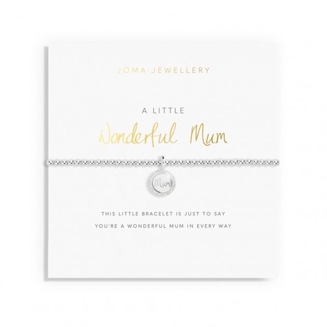 Joma Jewellery  A Little 'Wonderful Mum' Bracelet 17.5cm Stretch 
