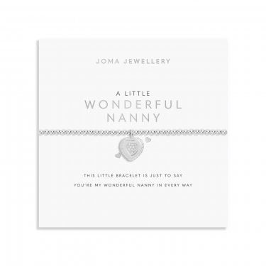 Joma Jewellery A Little 'Wonderful Nanny' Bracelet 17.5cm Stretch 