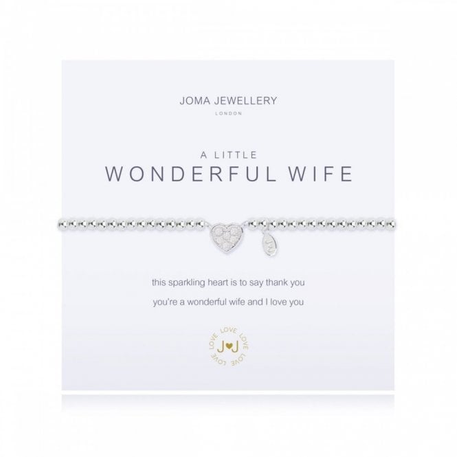 Joma Jewellery  A Little 'Wonderful Wife' Bracelet 17.5cm Stretch