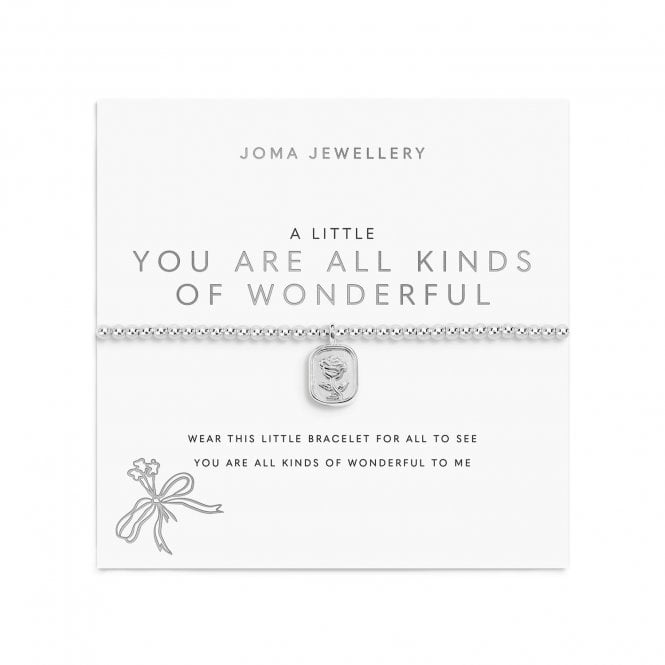 Joma Jewellery  A Little 'You Are All Kinds Of Wonderful' Silver Tone Bracelet 17.5cm Stretch