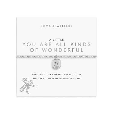 Joma Jewellery A Little 'You Are All Kinds Of Wonderful' Silver Tone Bracelet 17.5cm Stretch