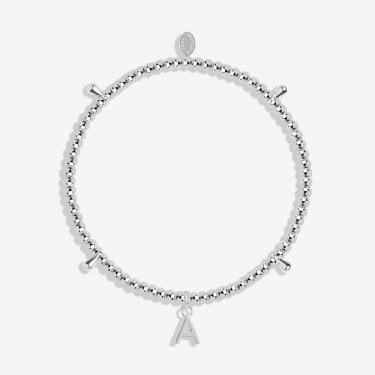 Joma Jewellery Alphabet A Little 'A' Bracelet 17.5cm Stretch  