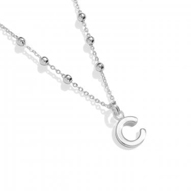 Joma Jewellery Alphabet A Little 'C' Necklace 46cm + 5cm  