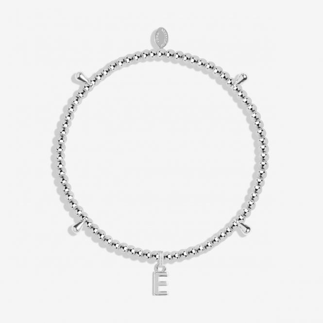 Joma Jewellery  Alphabet A Little 'E' Bracelet 17.5cm Stretch   