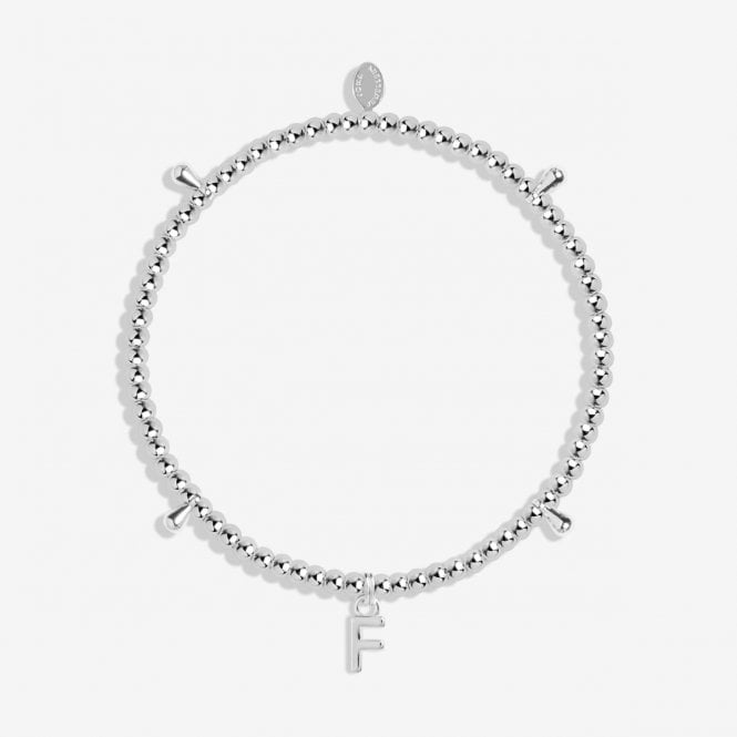 Joma Jewellery  Alphabet A Little 'F' Bracelet 17.5cm Stretch  