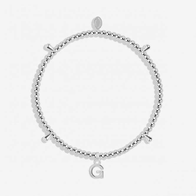 Joma Jewellery  Alphabet A Little 'G' Bracelet 17.5cm Stretch 