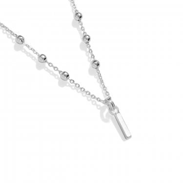 Joma Jewellery Alphabet A Little 'I' Necklace 46cm + 5cm 