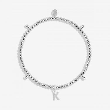 Joma Jewellery Alphabet A Little 'K' Bracelet 17.5cm Stretch  