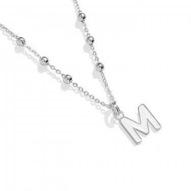 Joma Jewellery Alphabet A Little 'M' Necklace 46cm + 5cm