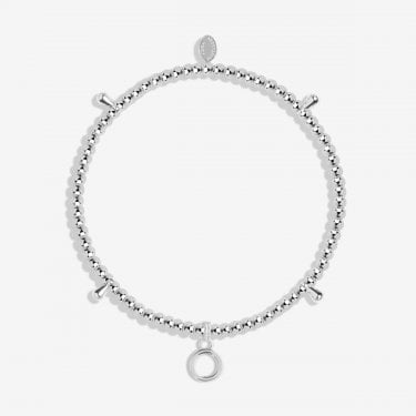 Joma Jewellery Alphabet A Little 'O' Bracelet 17.5cm Stretch  