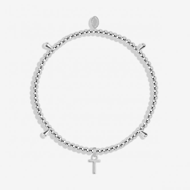 Joma Jewellery  Alphabet A Little 'T' Bracelet 17.5cm Stretch 