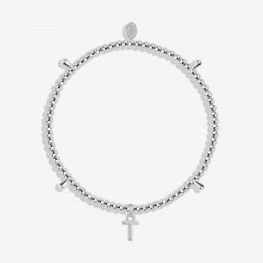 Joma Jewellery Alphabet A Little 'T' Bracelet 17.5cm Stretch 