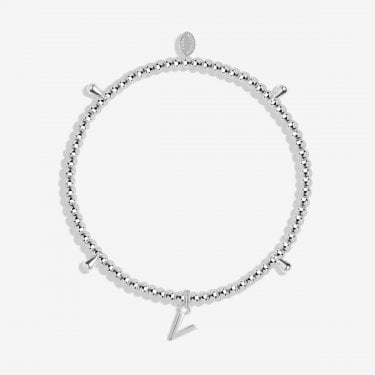 Joma Jewellery Alphabet A Little 'V' Bracelet 17.5cm Stretch  