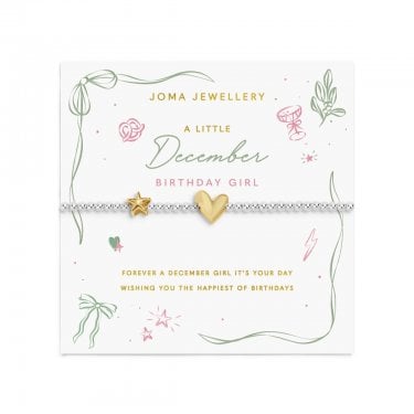 Joma Jewellery Birth Month A Little 'December' Two Tone Bracelet 17.5cm Stretch