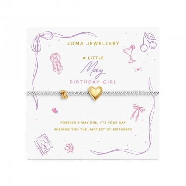 Joma Jewellery Birth Month A Little 'May' Two Tone Bracelet 17.5cm Stretch