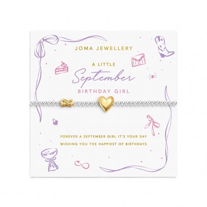 Joma Jewellery  Birth Month A Little 'September' Two Tone Bracelet 17.5cm Stretch