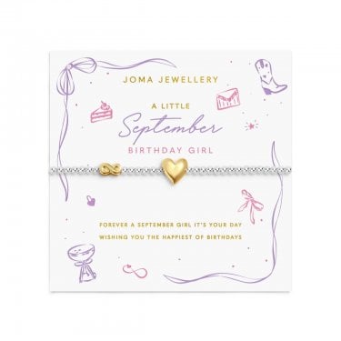 Joma Jewellery Birth Month A Little 'September' Two Tone Bracelet 17.5cm Stretch