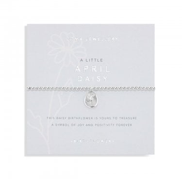 Joma Jewellery Birthflower A Little 'April' Daisy Bracelet 17.5cm Stretch  